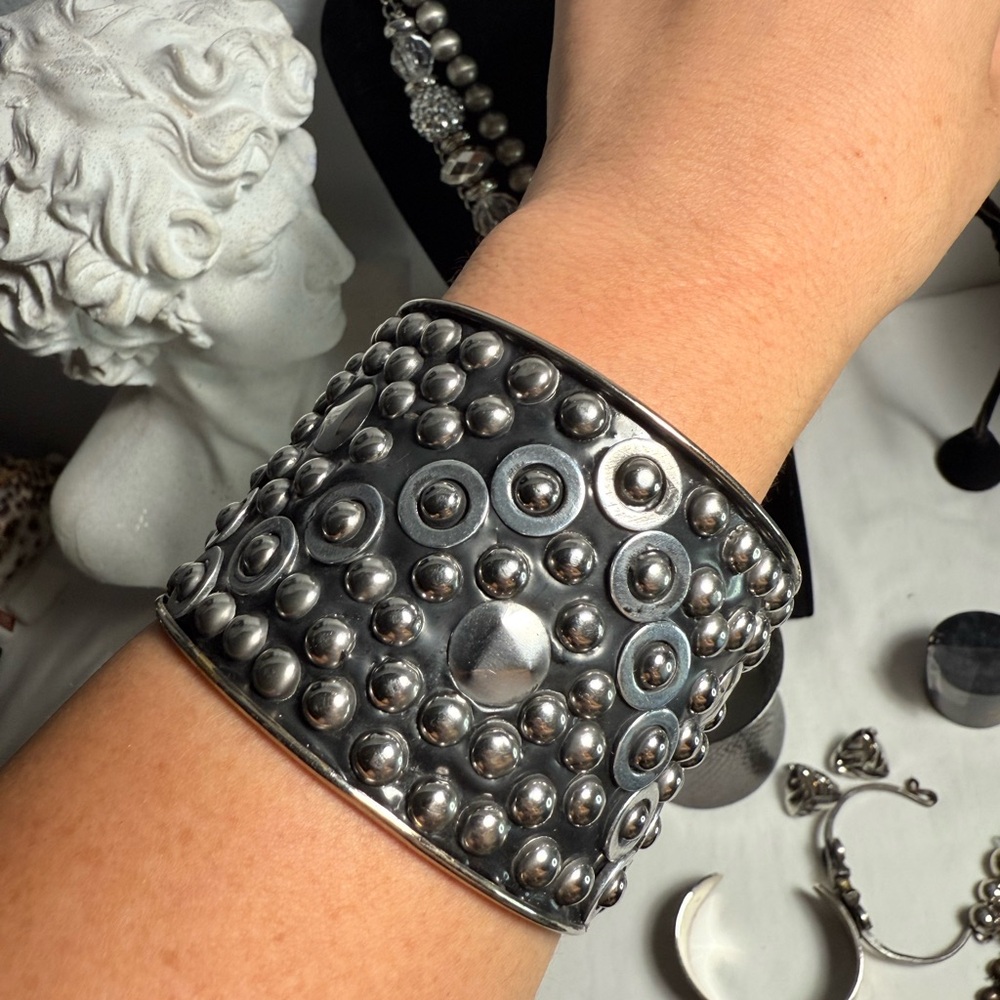 Silvertone Statement Jewelry Lot - image 6